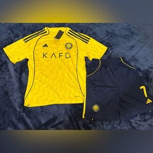 Cristiano Ronaldo #7 Al-Nassr FC 2025-26 Home Kids Set Multi size Avai ⚽️🥅🔥